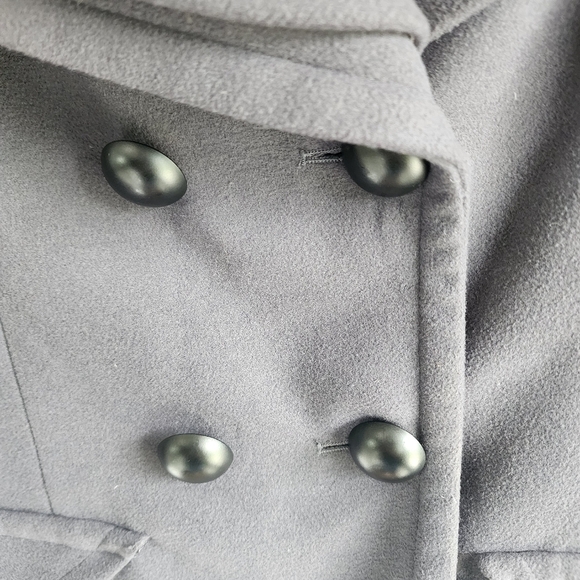 Kenzie Cropped Peacoat Dark Grey Size Medium EUC - Picture 4 of 8